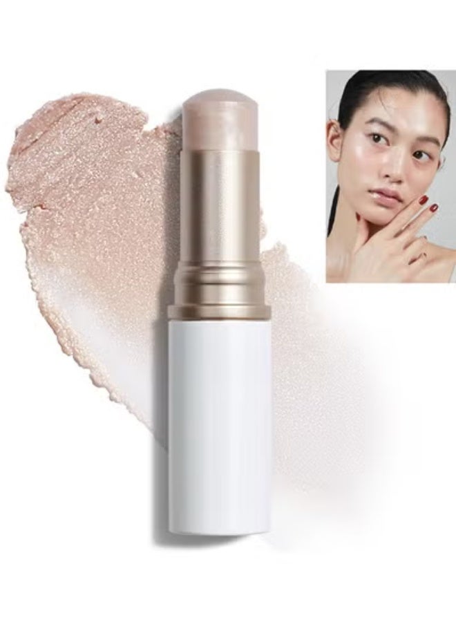 Hince True Dimension Radiance Balm, Natural Shimmer Face Highlighter With Transparent Tones To Brighten Skin, Ultra - Slim Texture, A Multi - Use Makeup Stick For Blush And Eyeshadow, 5g (Light) - Image 1